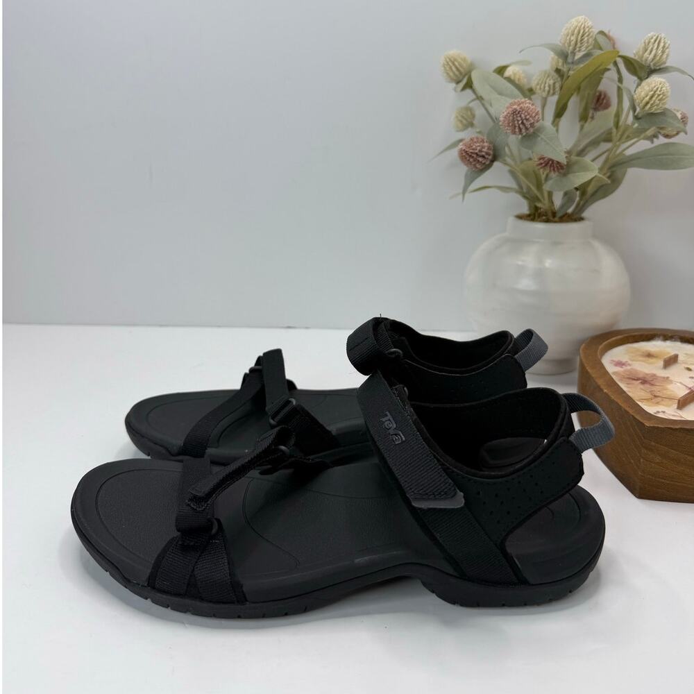 Teva Verra Contured Comfort Sandals Black SN 1106263 Women's 8 Tried on